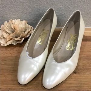 Salvatore Ferragamo Pearlescent Pumps